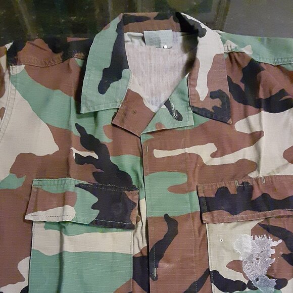 Woodland Camo Blouse * ACU * Small-Long * - Picture 7 of 8